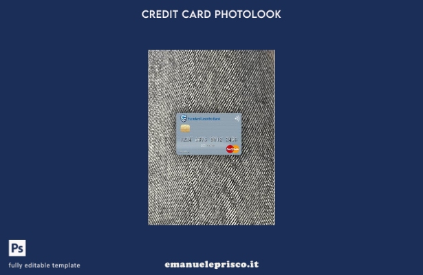stile verificato modello frontale photolook standard della Lesotho Bank masterca